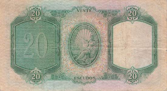 20 Escudos 25.5.1954 p.153a